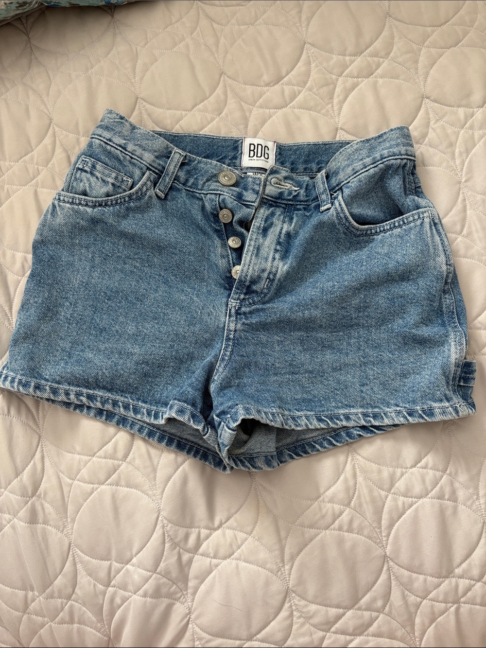 Urban Outfitters BDG Button-Front Denim Carpenter Shorts - Size 25